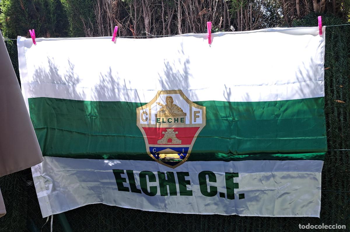 Coleccionismo deportivo: ELCHE, C.F. - FLAG - MEDIDAS; 151 x 97 cms. - MUSEO DEL F&Uacute;TBOL DE SANTA POLA