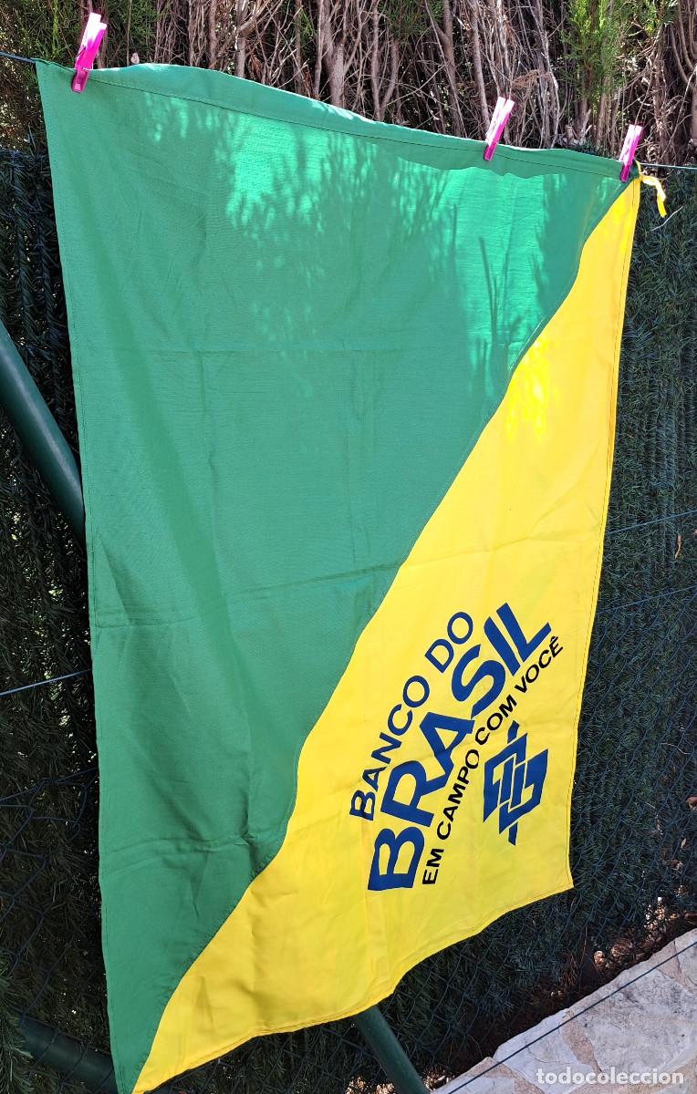 Coleccionismo deportivo: BRASIL - BANCO DO BRASIL - FLAG - MEDIDAS; 120 x 85 cms. - MUSEO DEL F&Uacute;TBOL DE SANTA POLA