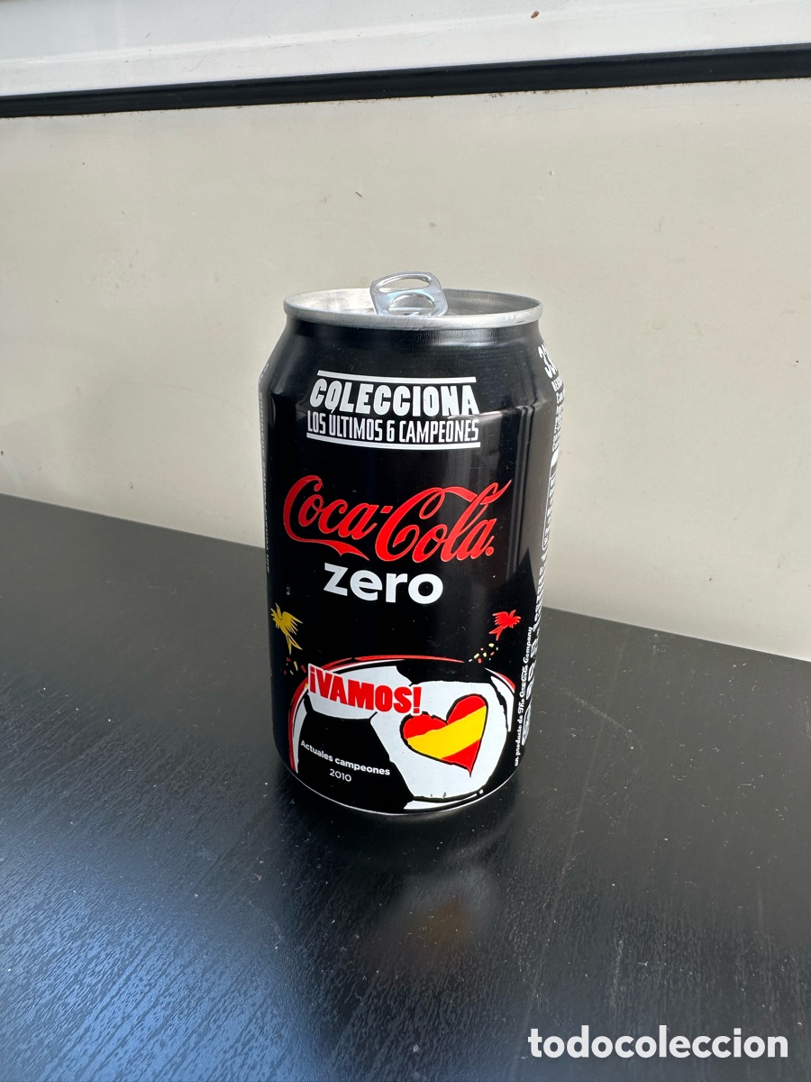 Coleccionismo deportivo: Lata coleccionable Coca-Cola Zero &ndash; Mundial Brasil 2014, Espa&ntilde;a campeones 2010