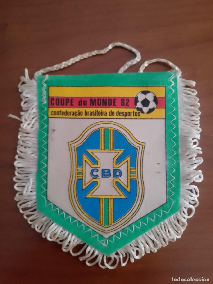 Coleccionismo deportivo: Bander&iacute;n Brasil Mundial de Espa&ntilde;a 1982