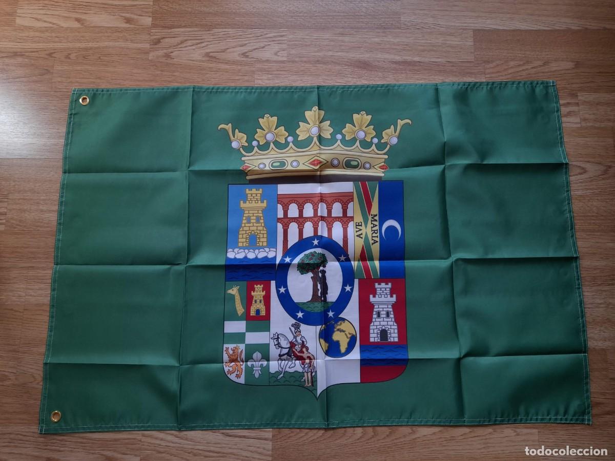 Coleccionismo deportivo: Bandera Provincia de Madrid. Antiguo escudo hist&oacute;rico de la Provincia de Madrid