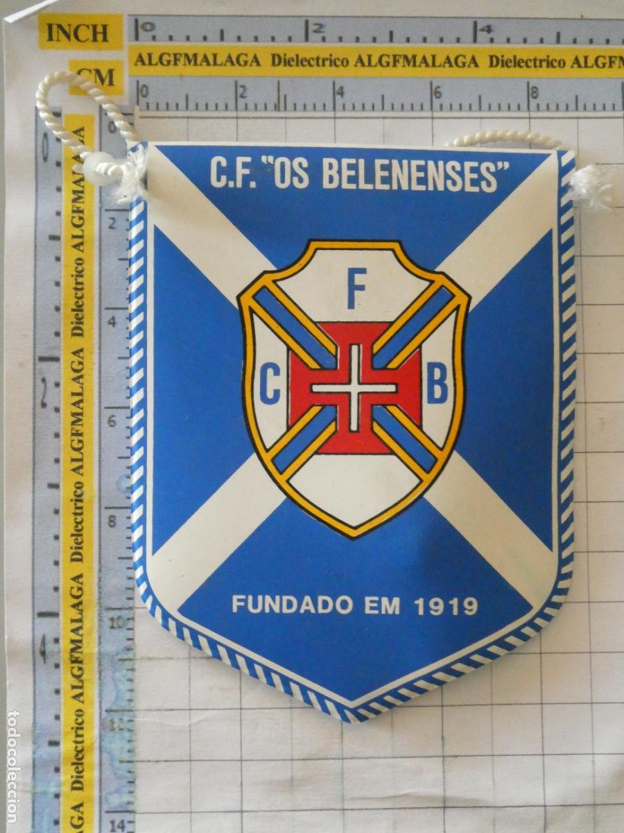 Sammelleidenschaft Sport: BANDER&Iacute;N DE DEPORTES. F&Uacute;TBOL. LIGA PORTUGUESA. CF OS BELENENSES PORTUGAL.