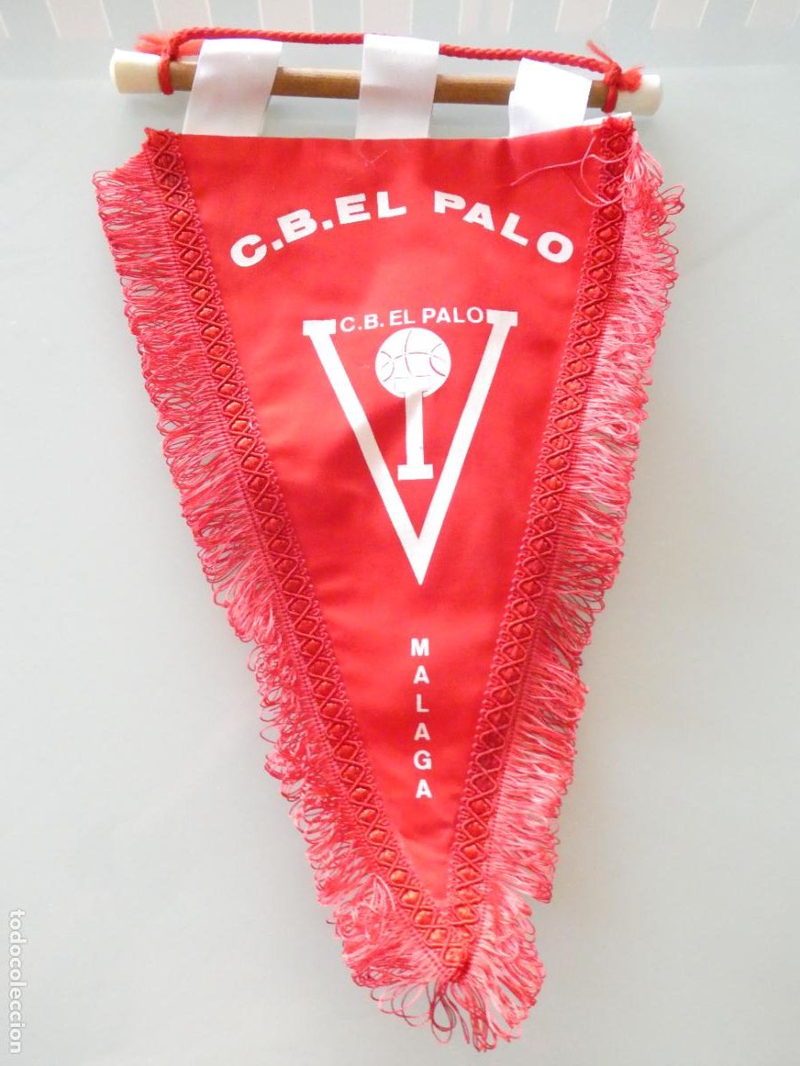 Collezionismo sportivo: BANDER&Iacute;N DE BALONCESTO BASKET CB EL PALO M&Aacute;LAGA. 35CM