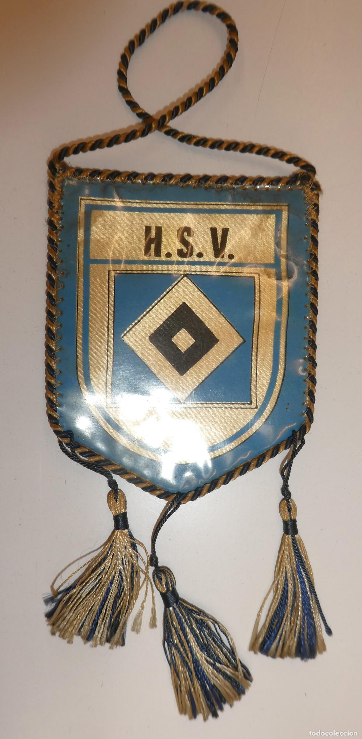 Coleccionismo deportivo: Escaso club de f&uacute;tbol alem&aacute;n Hamburger SV (HSV) de Hamburgo, a&ntilde;os 80, mide 17X8 cm
