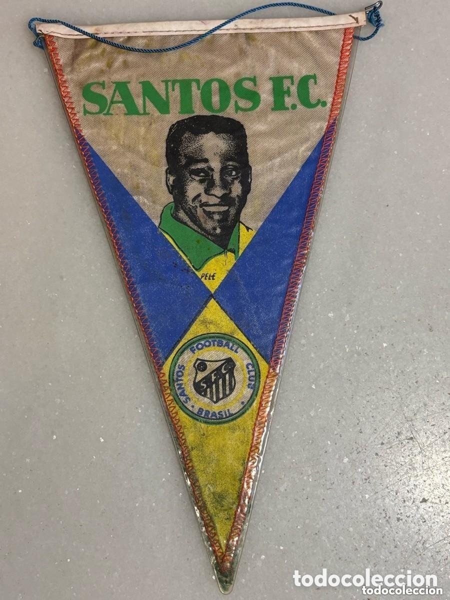 Coleccionismo deportivo: Bander&iacute;n Pel&eacute; santos Brasil, 1962 muy raro