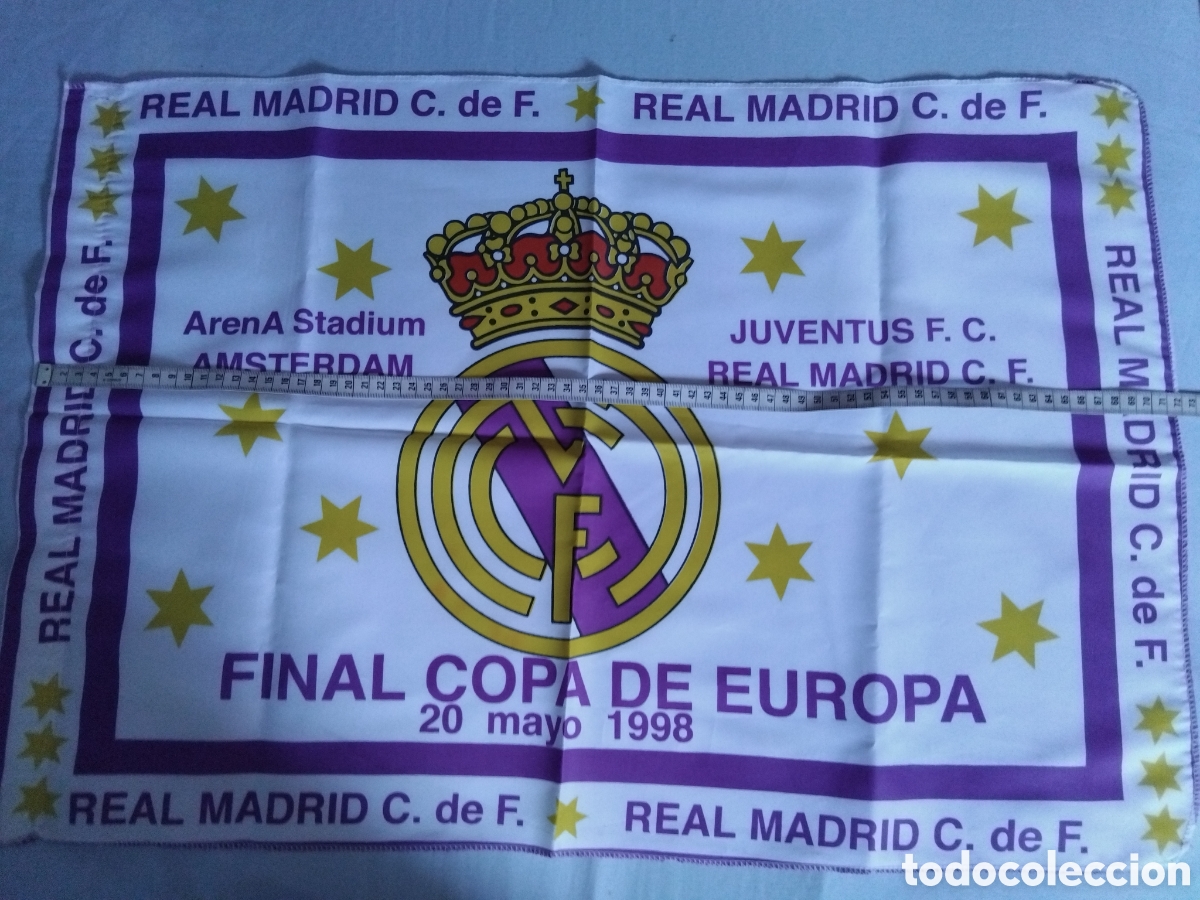 Coleccionismo deportivo: Bandera Septima Real Madrid 73x50cm