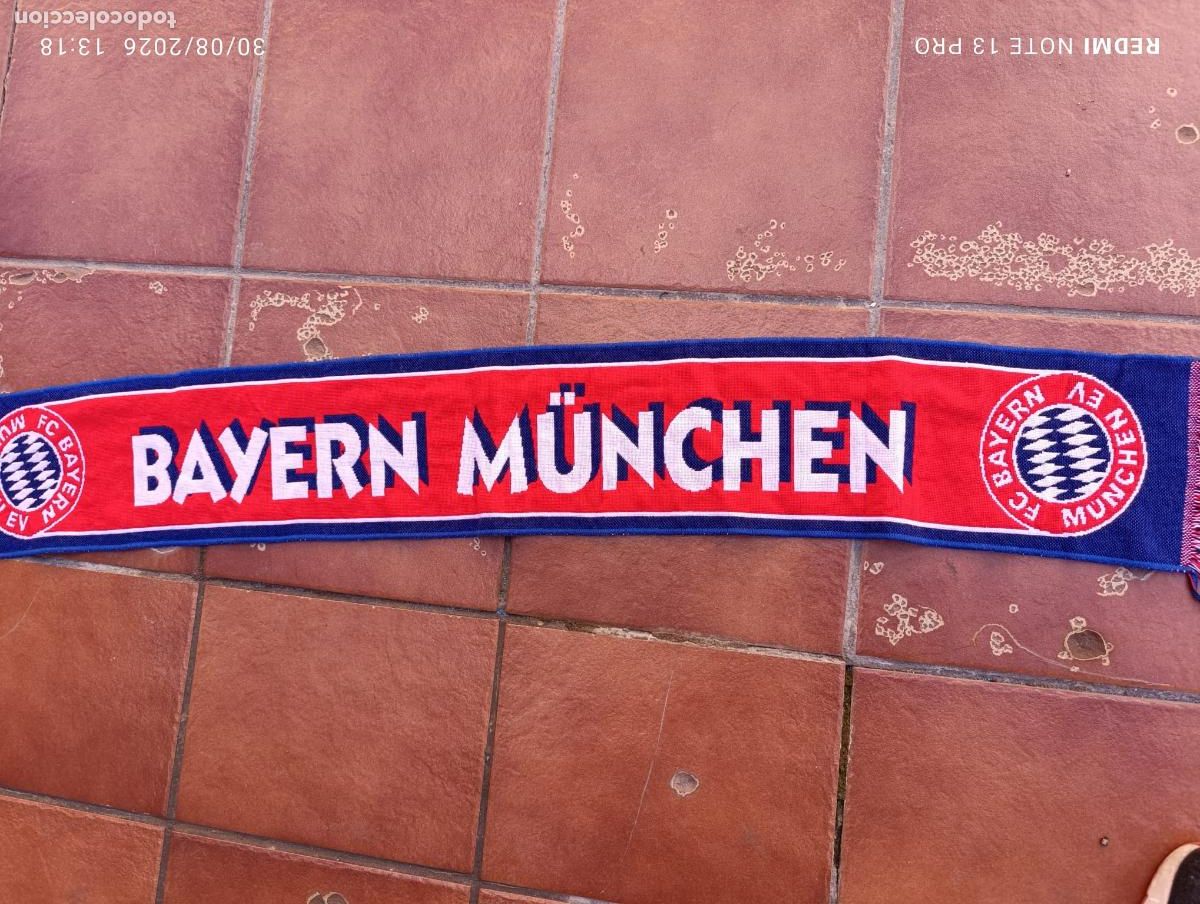 Coleccionismo deportivo: BUFANDA DE FUTBOL CAMPEON CHAMPIONS LEAGUE BAYER MUNCHEN