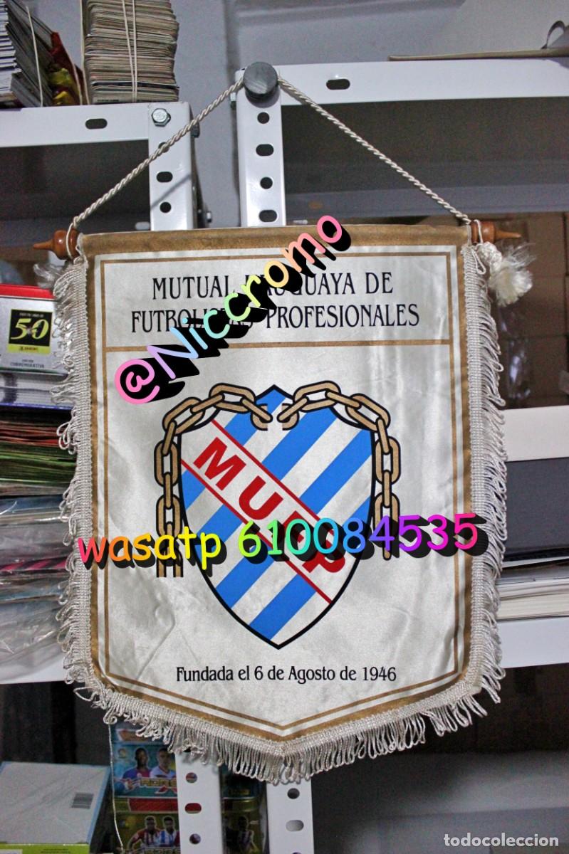 Coleccionismo deportivo: banderin MUFP mutua uruguaya futbol profesional a&ntilde;os 70s 80s? uruguay pennant tama&ntilde;o 40x40 niccromo