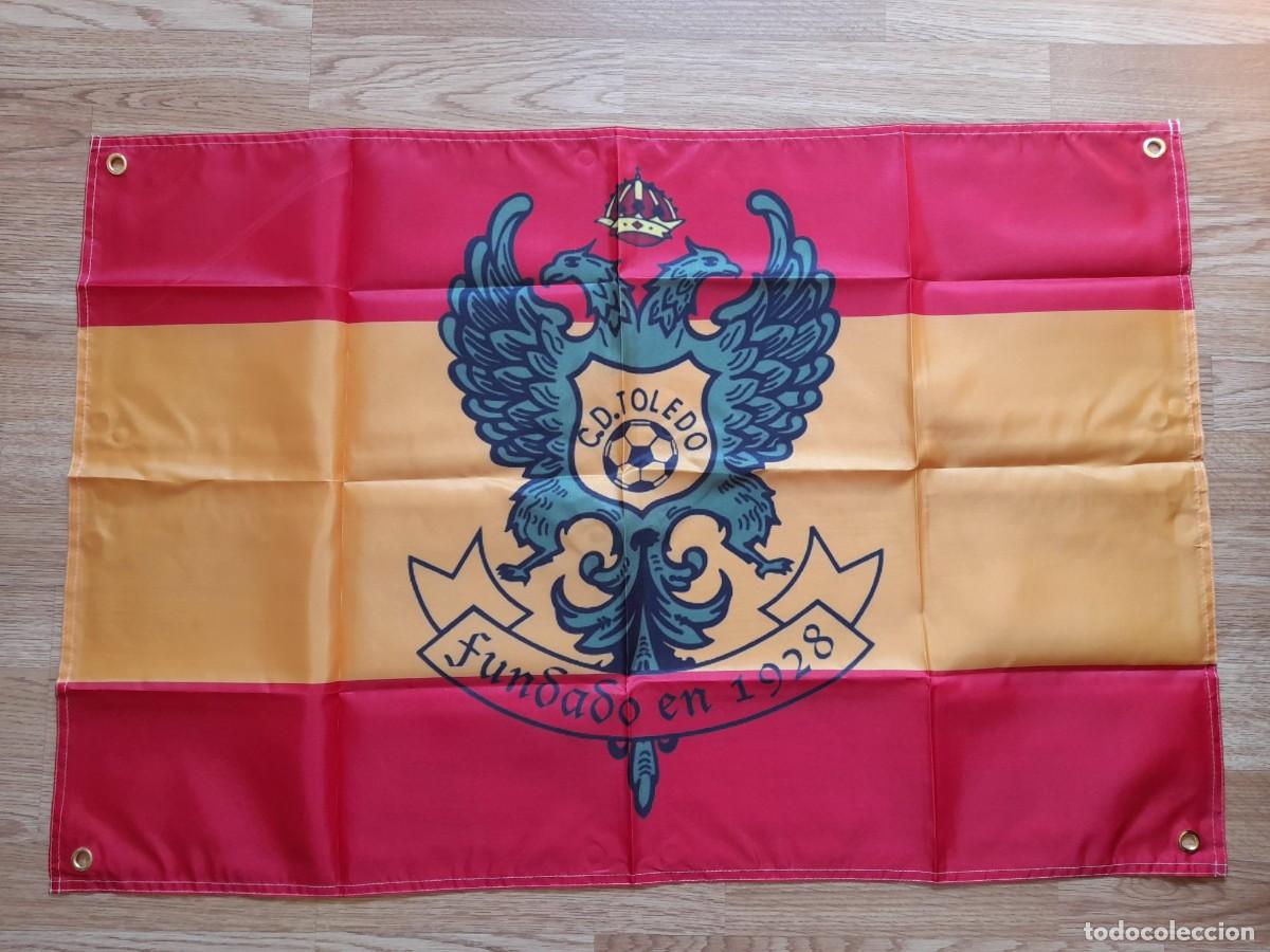 Coleccionismo deportivo: Bandera Toledo Espa&ntilde;a. Bandera Club de Futbol Toledo