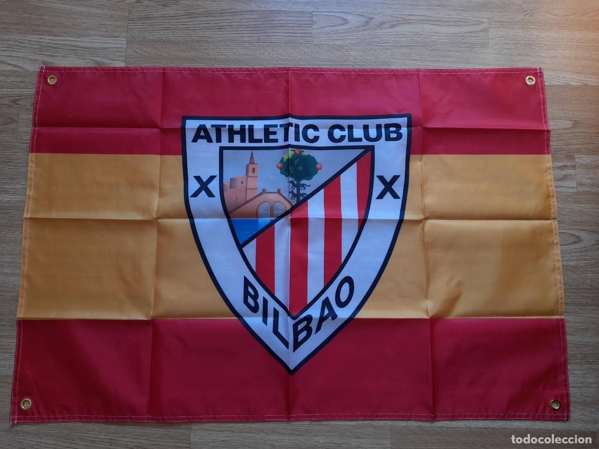 Coleccionismo deportivo: Bandera Athletic Club de Bilbao Espa&ntilde;a