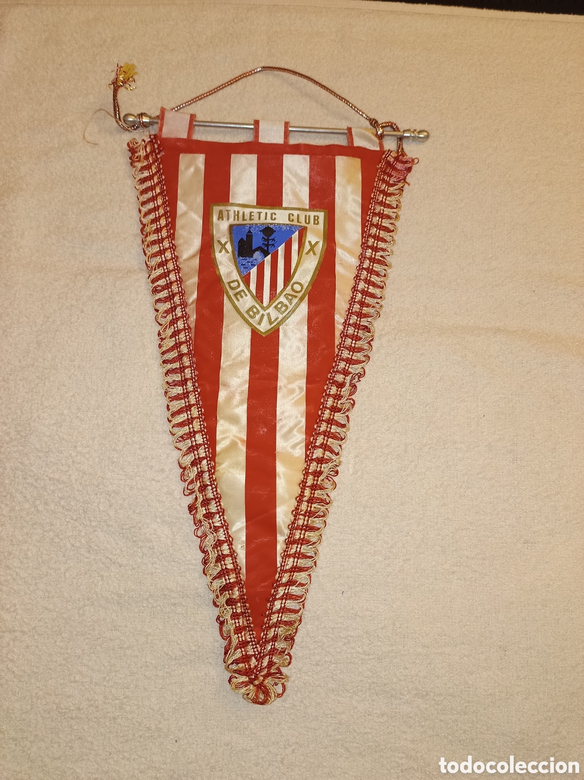 Coleccionismo deportivo: Bander&iacute;n Athletic Club Bilbao