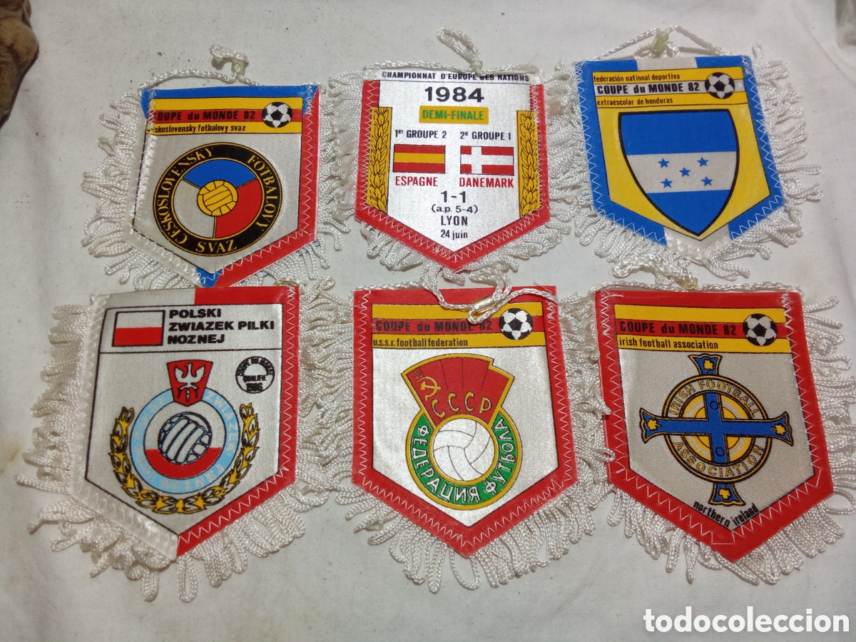 Colecionismo desportivo: LOTE DE 1 DE 6 BANDERINES DE F&Uacute;TBOL
