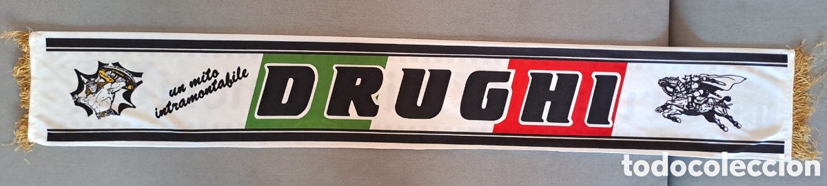 Colecionismo desportivo: Bufanda vintage Drughi Bianconeri Juventus de raso