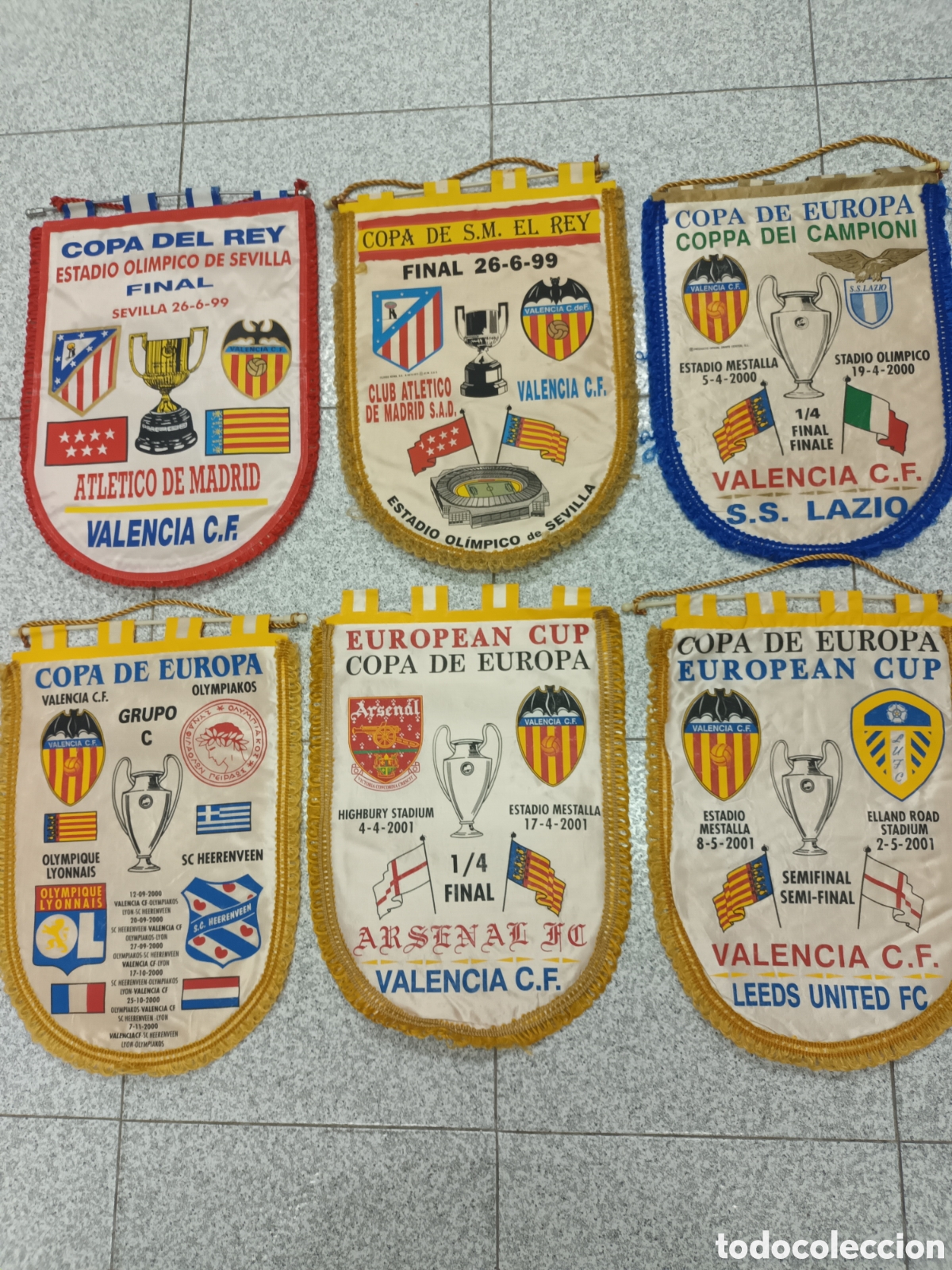 Collectionnisme sportif: Valencia cf. Coleccion de banderines