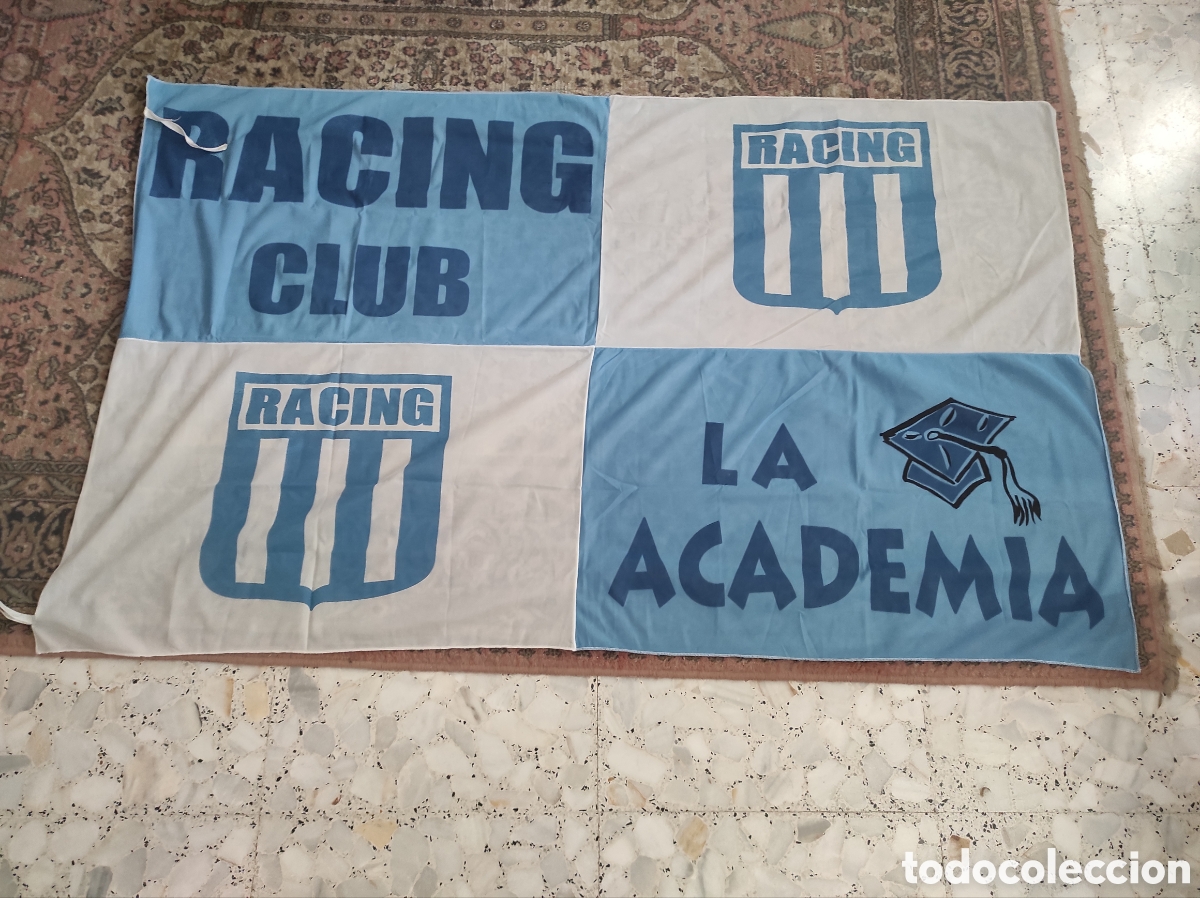 Sports collectibles: Bandera Vintage Racing Club &rdquo;La Academia&rdquo; - Original A&ntilde;os 2000 (100x80)