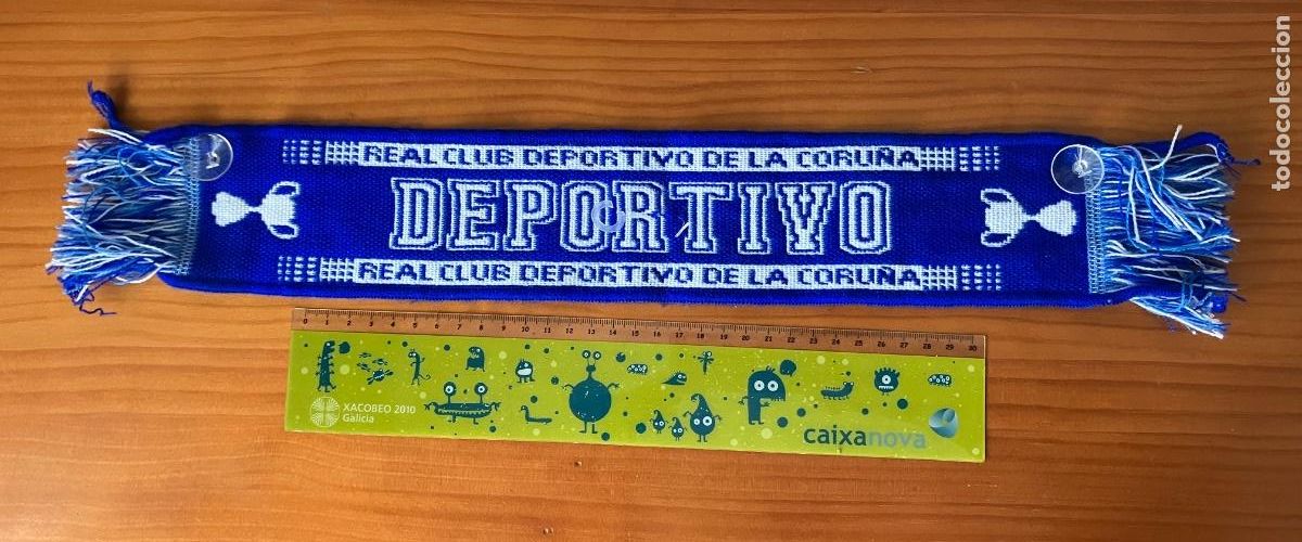 Coleccionismo deportivo: Faixa Mini Bufanda coche Real Club Deportivo La Coru&ntilde;a