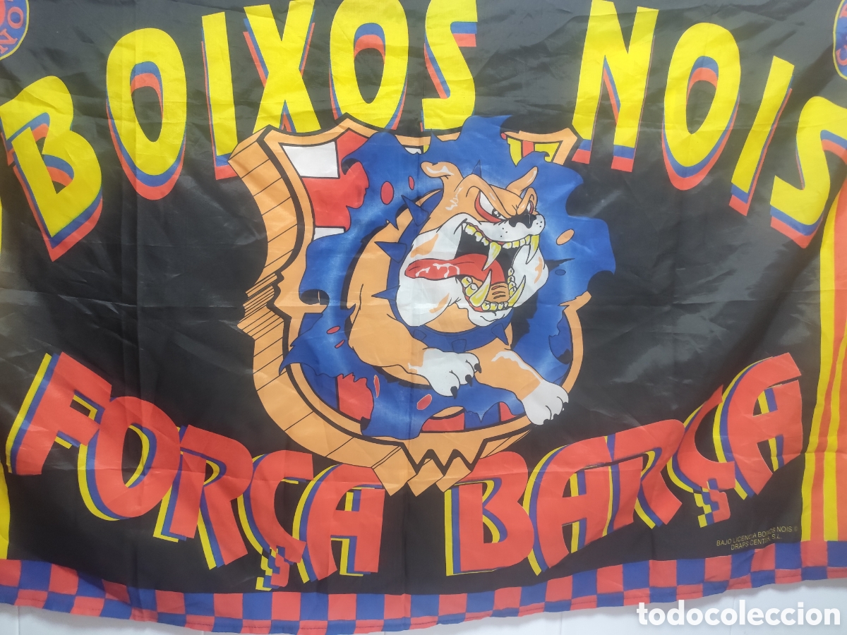 Coleccionismo deportivo: Bandera boixos nois futbol club Barcelona
