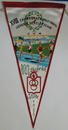 Coleccionismo deportivo: BANDERIN ATLETISMO - Foto 1