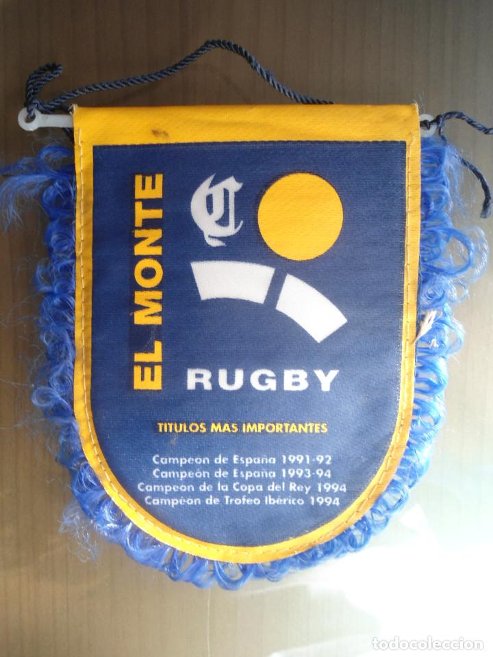 Coleccionismo deportivo: BANDERIN RUGBY - EL MONTE - Foto 2