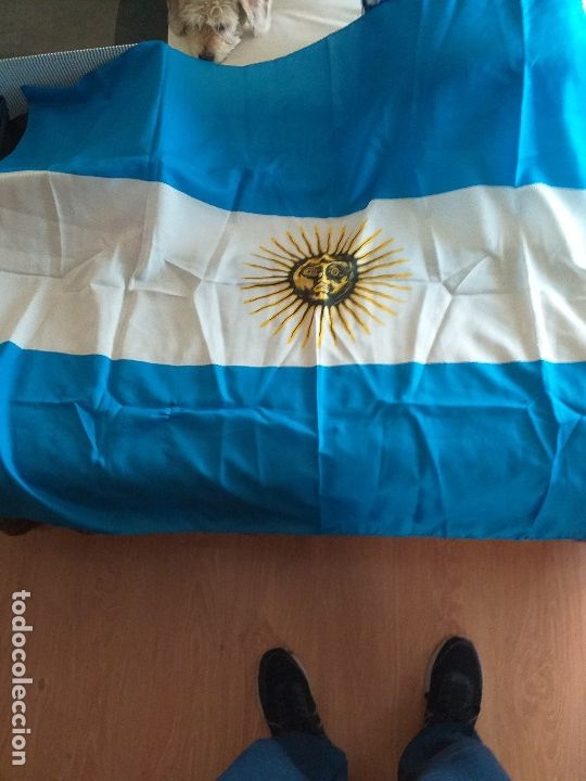 Coleccionismo deportivo: BANDERA DE ARGENTINA - Foto 1