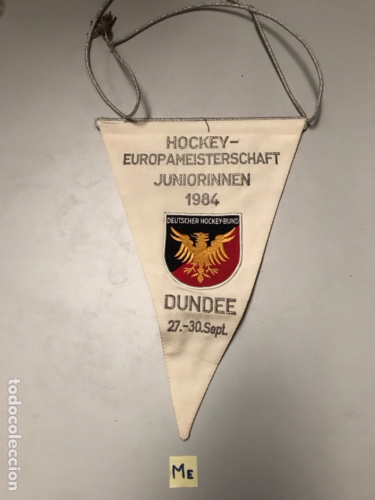 Coleccionismo deportivo: Antiguo bander&iacute;n hockey - Foto 1