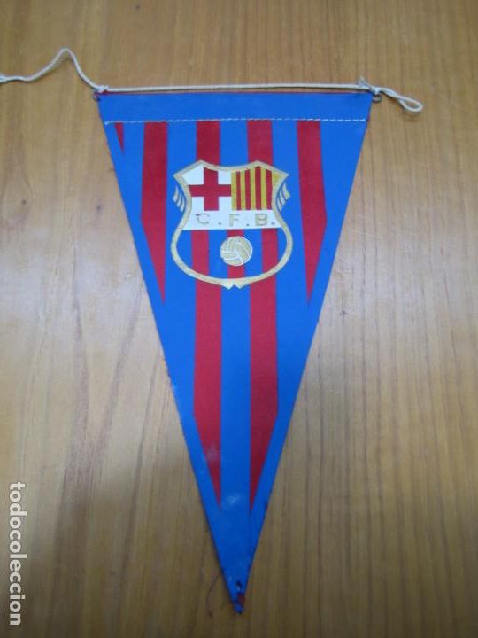 Coleccionismo deportivo: Antiguo bander&iacute;n Barcelona CF - Foto 1