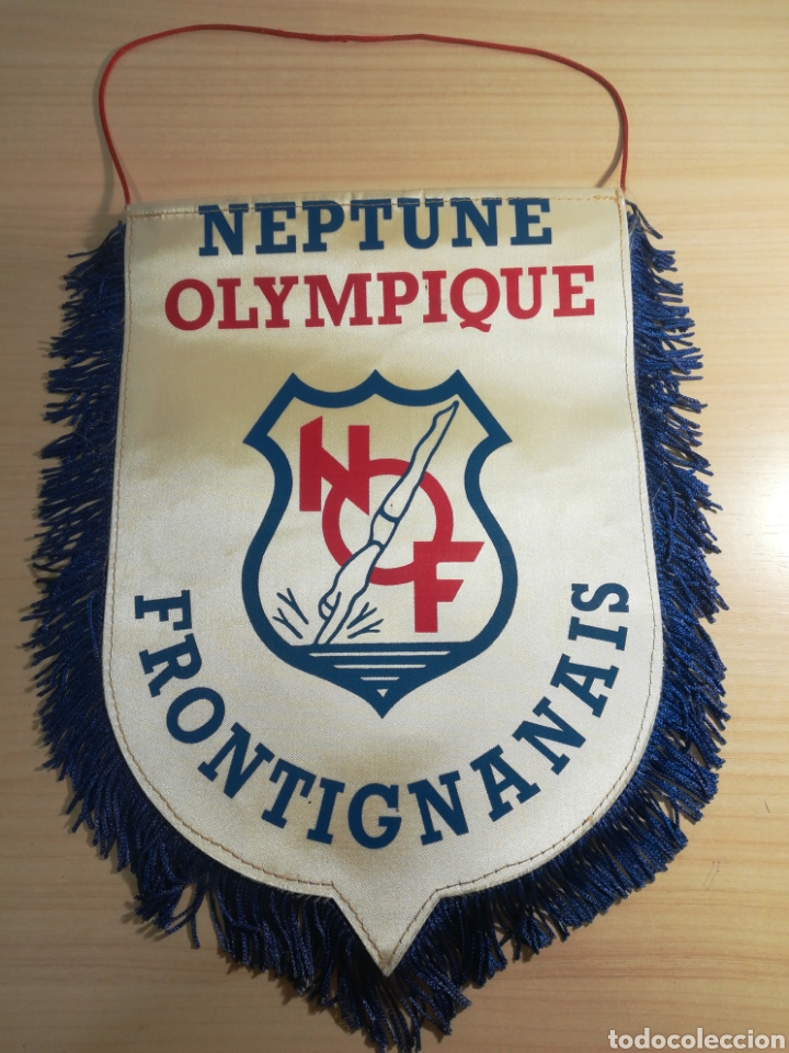 Coleccionismo deportivo: Banderin - Neptune Olympique Frontignanais - Foto 1