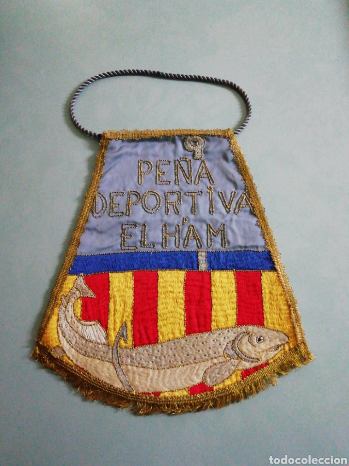Coleccionismo deportivo: Banderin PE&Ntilde;A DEPORTIVA ELHAM - Foto 1