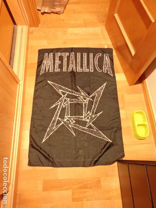 Coleccionismo deportivo: &iexcl;&iexcl;&iexcl; BANDERA DE METALLICA 120 X 75 !!! - Foto 1