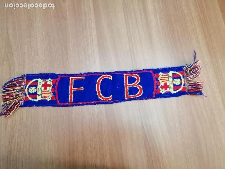 Coleccionismo deportivo: BUFANDA PEQUE&Ntilde;A DE FCB - Foto 1