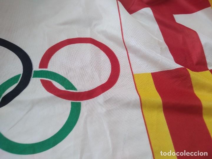 Coleccionismo deportivo: Bandera de las Olimpiadas de Barcelona 92. Autentica. Es todo una - Foto 4 - 283218473