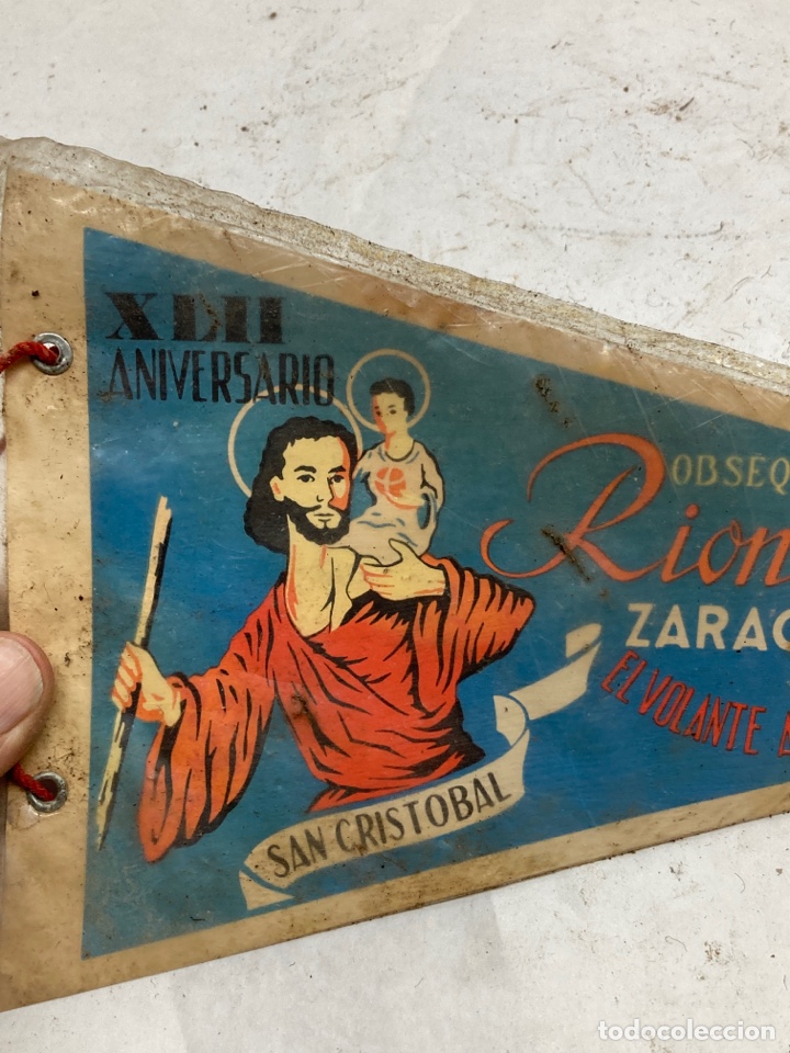 Coleccionismo deportivo: Bander&iacute;n San Crist&oacute;bal Zaragoza - Foto 2