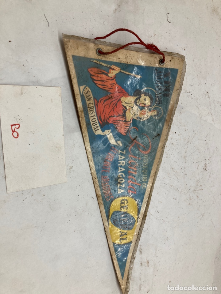 Coleccionismo deportivo: Bander&iacute;n San Crist&oacute;bal Zaragoza - Foto 1