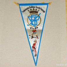 Coleccionismo deportivo: HOCKEY PATINES. BANDERÍN DE LA FEDERACIÓN GALLEGA, AÑOS 60. Lote 359652805