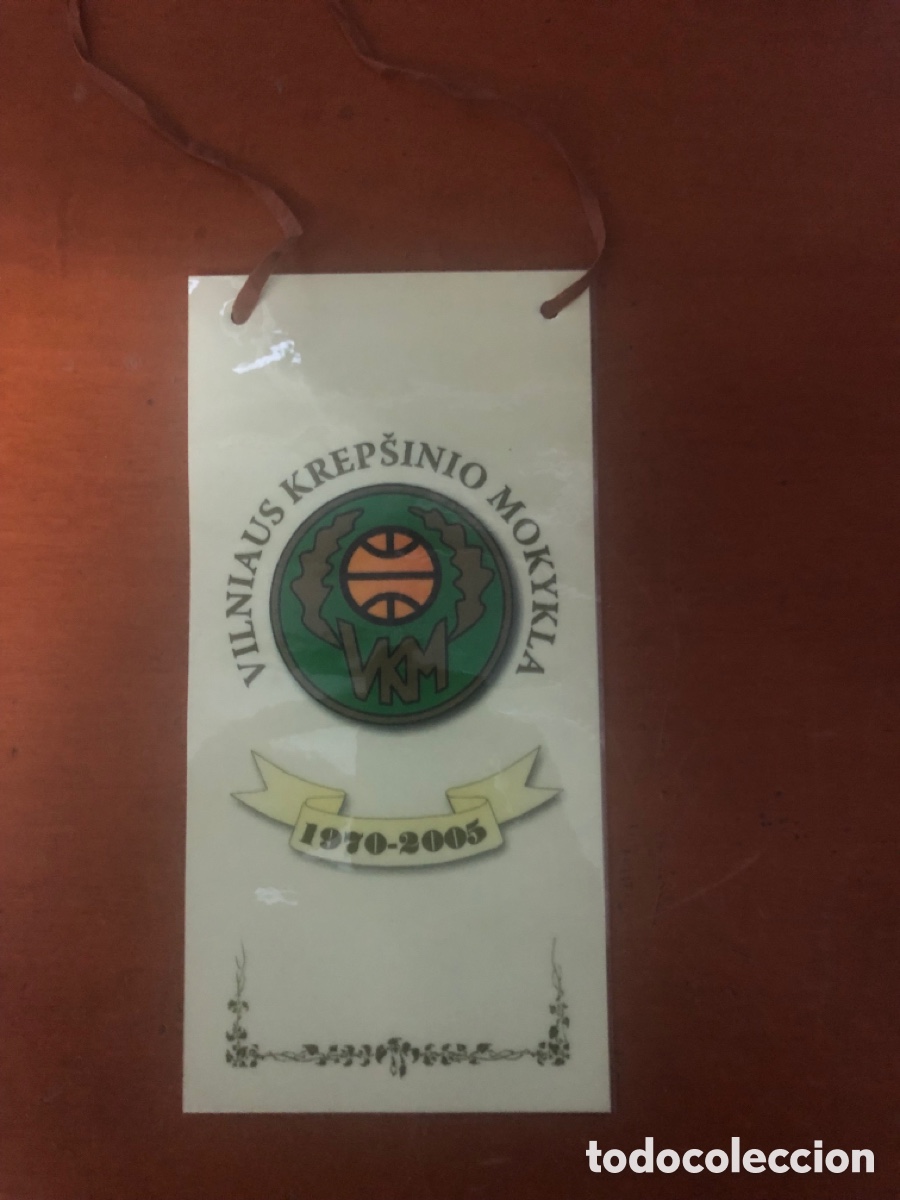 Coleccionismo deportivo: Tarjeta/bander&iacute;n Baloncesto - Foto 1