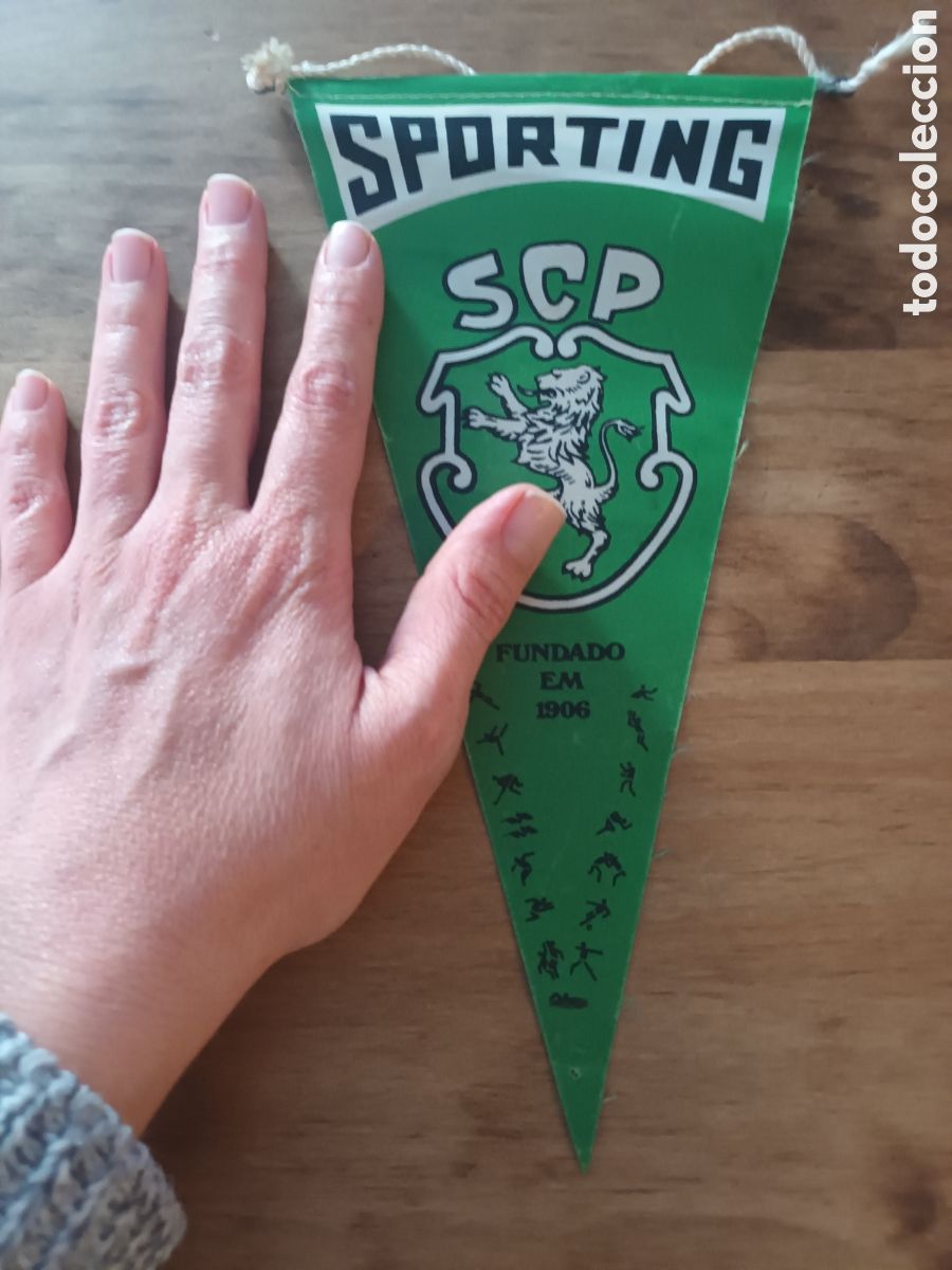 Coleccionismo deportivo: BANDER&Iacute;N SPORTING SCP - Foto 5