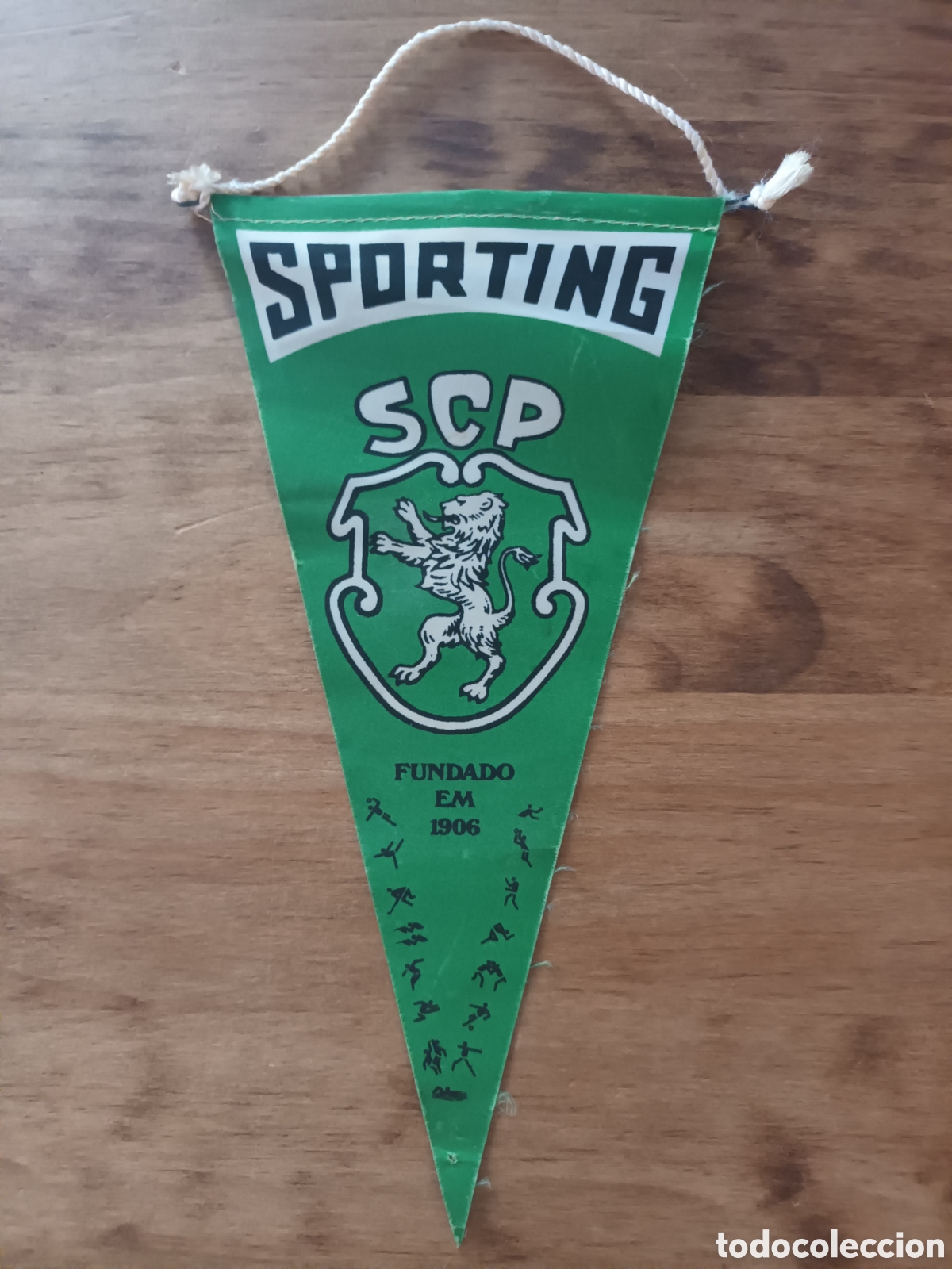 Coleccionismo deportivo: BANDER&Iacute;N SPORTING SCP - Foto 1