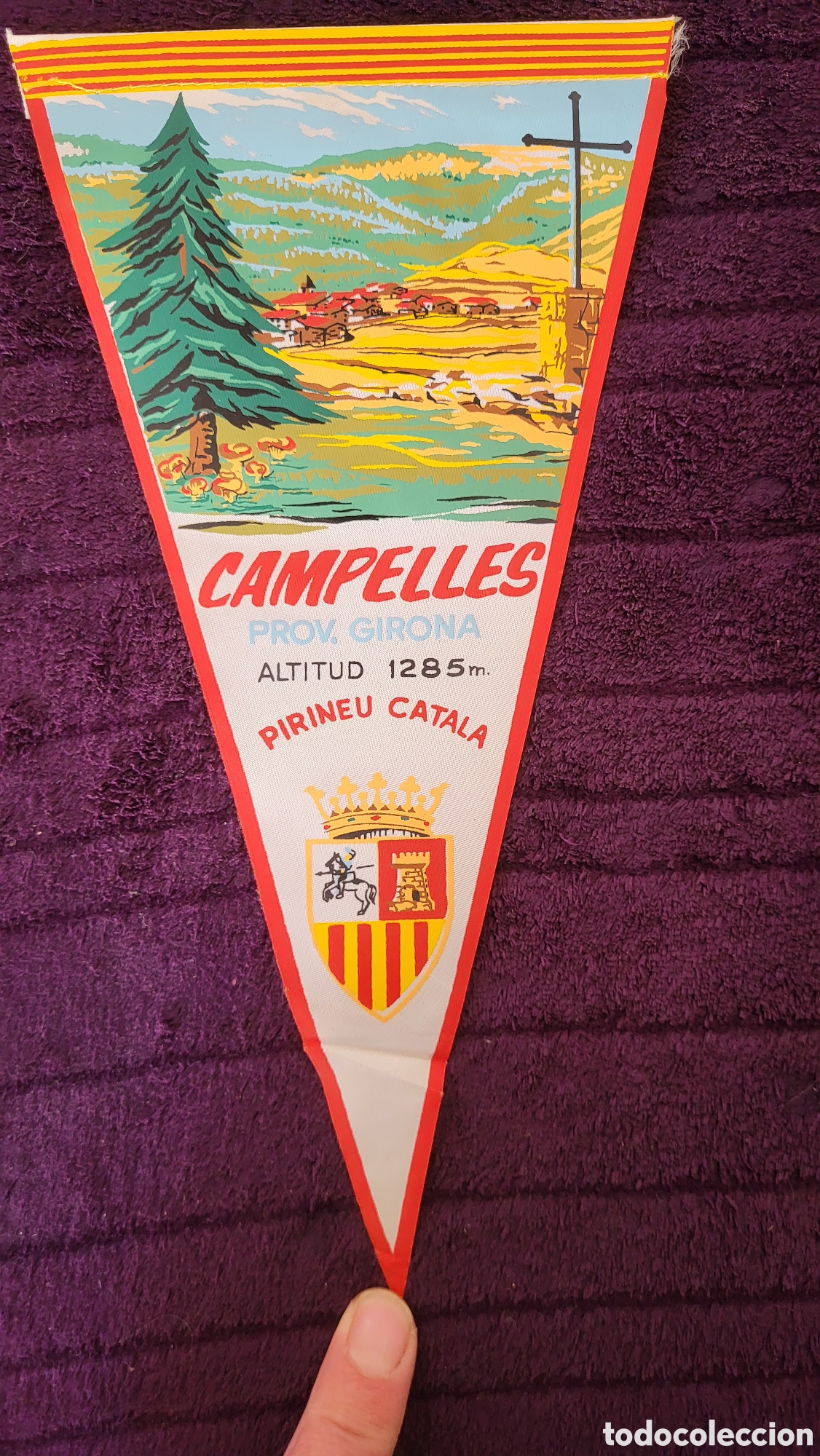 Coleccionismo deportivo: Banderina Campelles - Foto 1