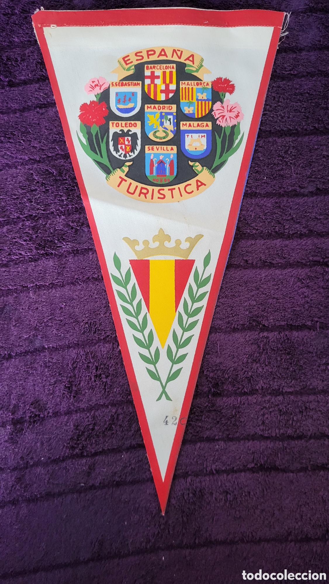 Coleccionismo deportivo: Banderina Espa&ntilde;a Tur&iacute;stica - Foto 1