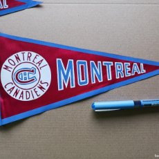 Coleccionismo deportivo: LOT X 5 BANDERIN MONTREAL CANADIENS NHL NATIONAL HOCKEY LEAGUE GRANDE VERY OLD PENNANT WIMPEL