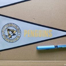 Coleccionismo deportivo: LOT X 6 BANDERIN PITTSBURGH PENGUINS NHL NATIONAL HOCKEY LEAGUE GRANDE VERY OLD PENNANT WIMPEL