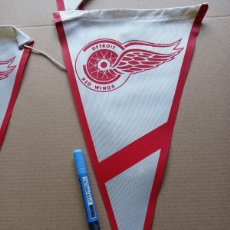 Coleccionismo deportivo: LOT X 6 BANDERIN DETROIT RED WINGS USA NHL NATIONAL HOCKEY LEAGUE GRANDE VERY OLD PENNANT WIMPEL