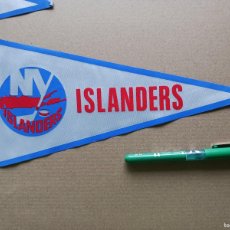 Coleccionismo deportivo: LOT X 5 BANDERIN NY NEW YORK ISLANDERS NHL NATIONAL HOCKEY LEAGUE GRANDE VERY OLD PENNANT WIMPEL