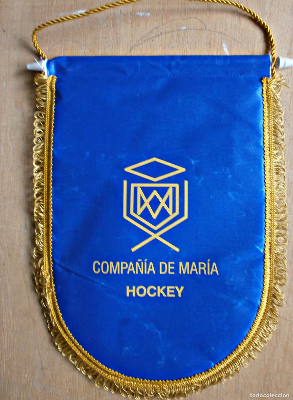 Coleccionismo deportivo: banderin hoquei COMPA&Ntilde;IA DE MARIA - Foto 1