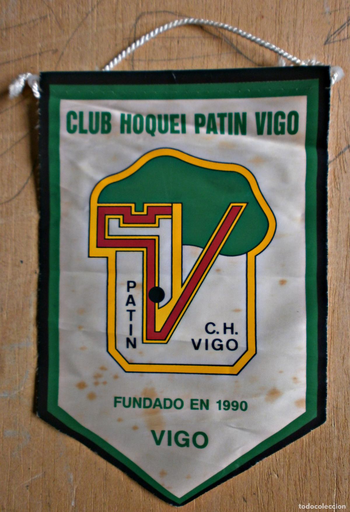 Coleccionismo deportivo: banderin hoquei VIGO - Foto 1