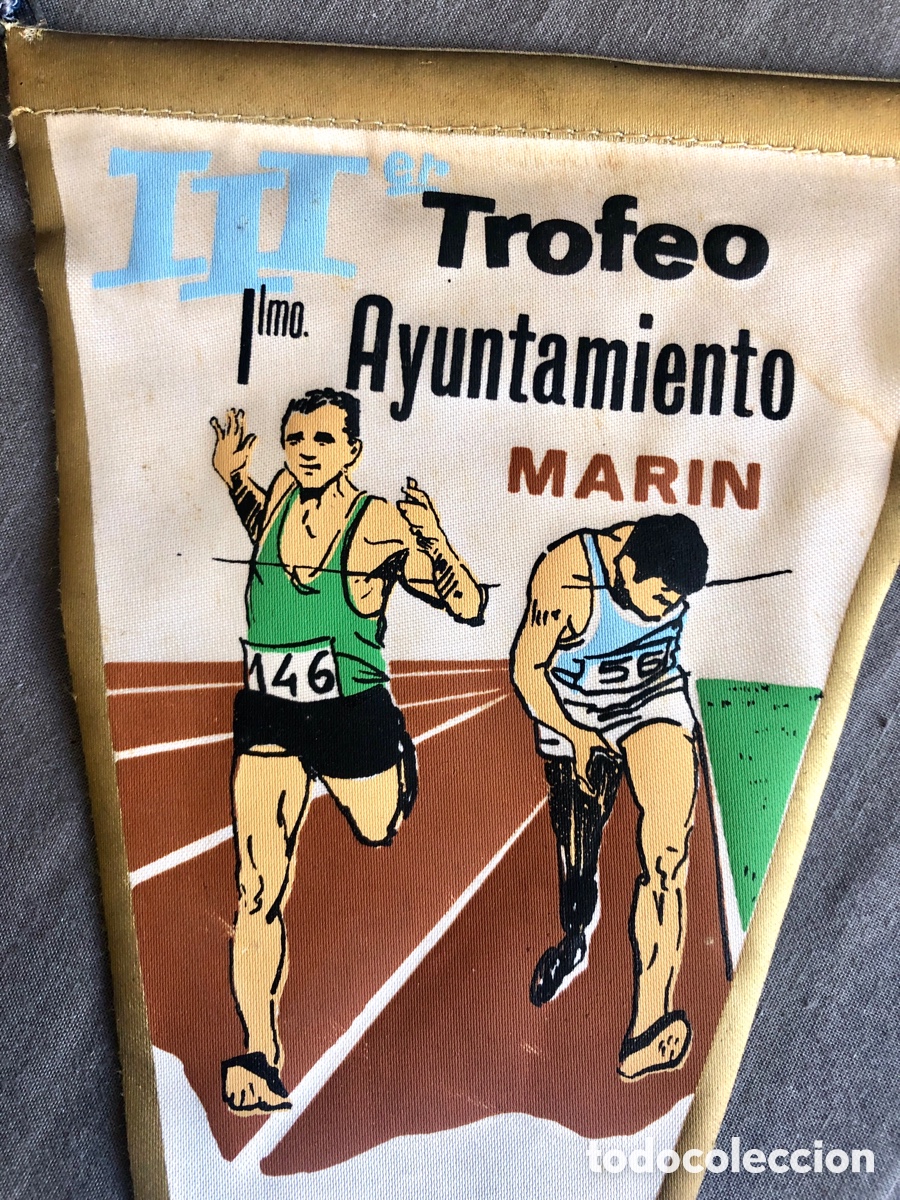 Coleccionismo deportivo: Bander&iacute;n antiguo atletismo - Foto 3