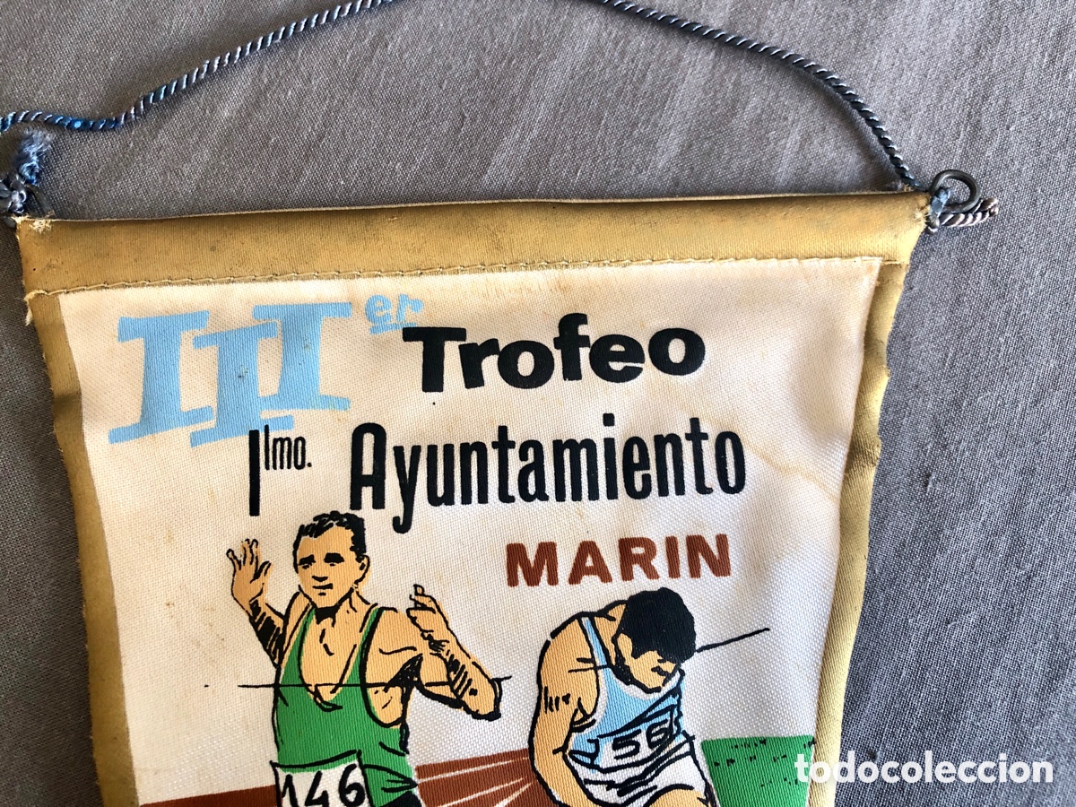 Coleccionismo deportivo: Bander&iacute;n antiguo atletismo - Foto 5