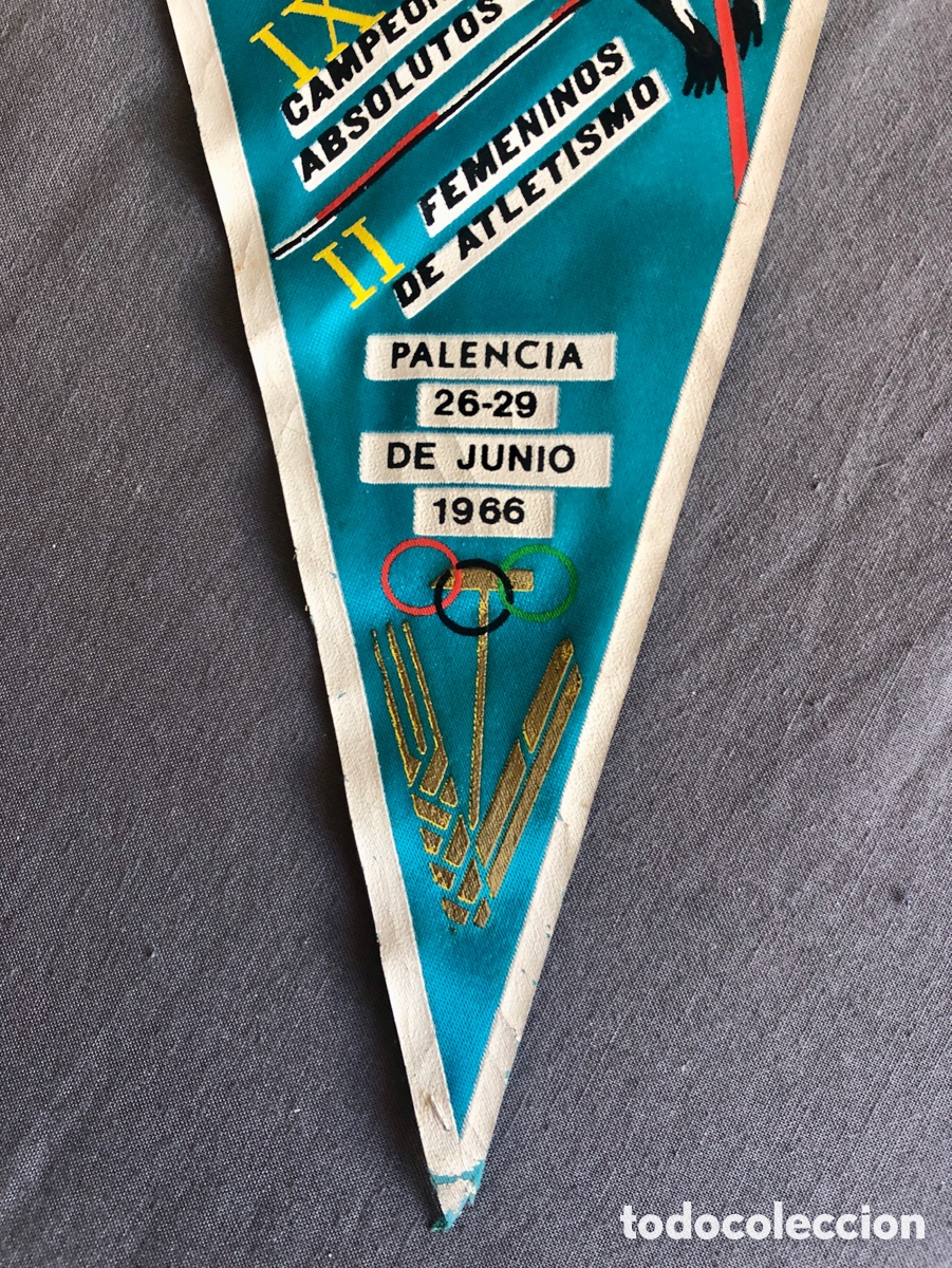 Coleccionismo deportivo: Bander&iacute;n antiguo atletismo - Foto 3