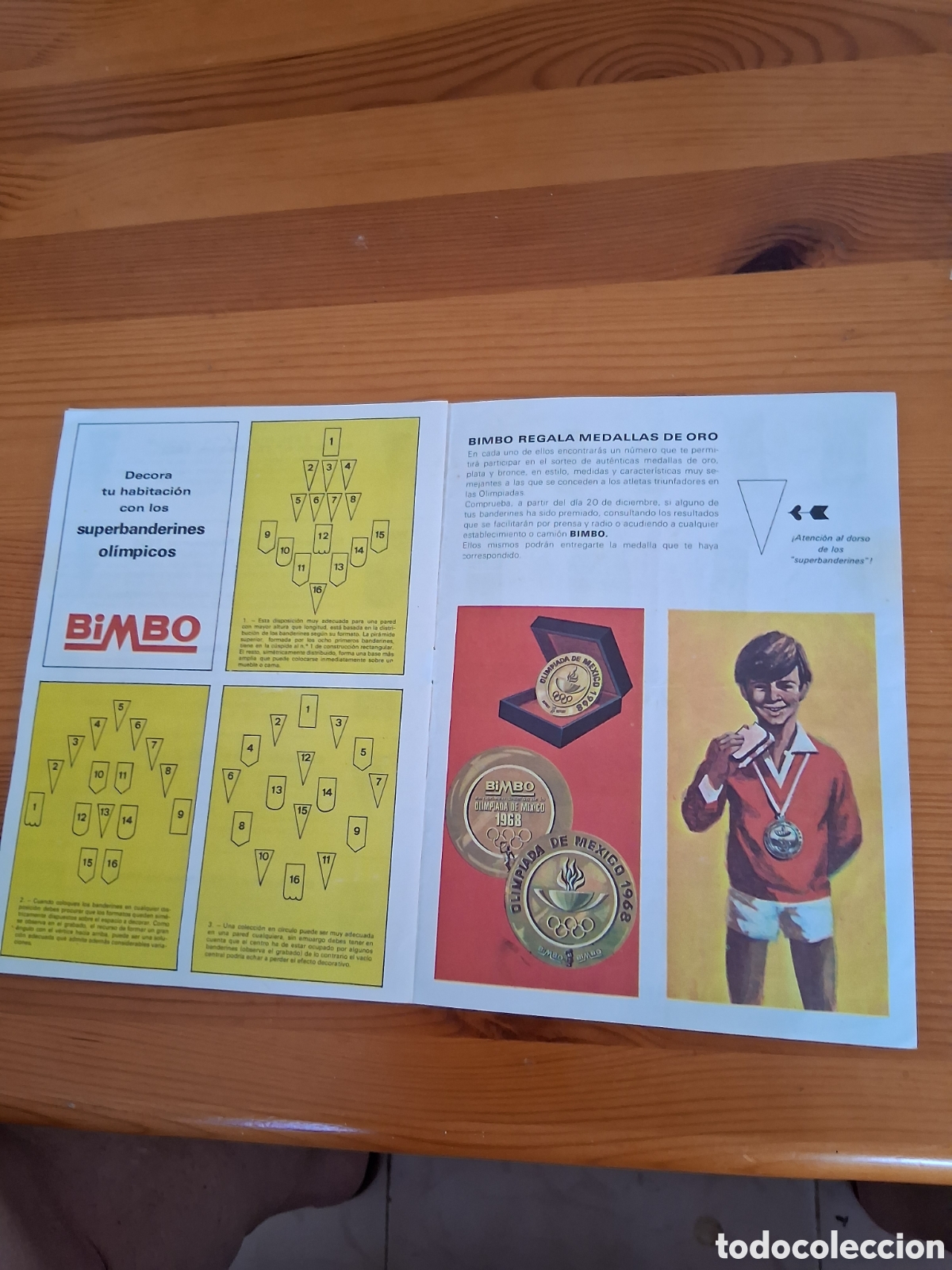 Coleccionismo deportivo: SUPERBANDERINES OL&Iacute;MPICOS BIMBO .COMPLETO - Foto 10