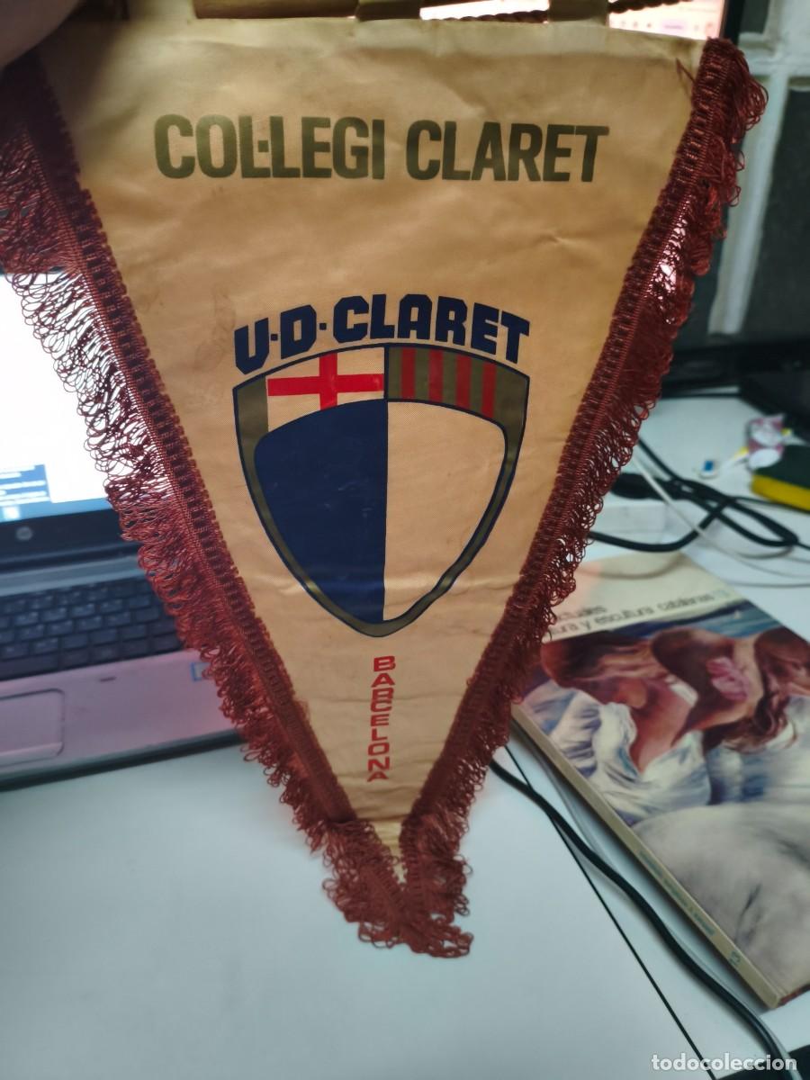 Coleccionismo deportivo: Col&middot;legi claret banderola. - Foto 1